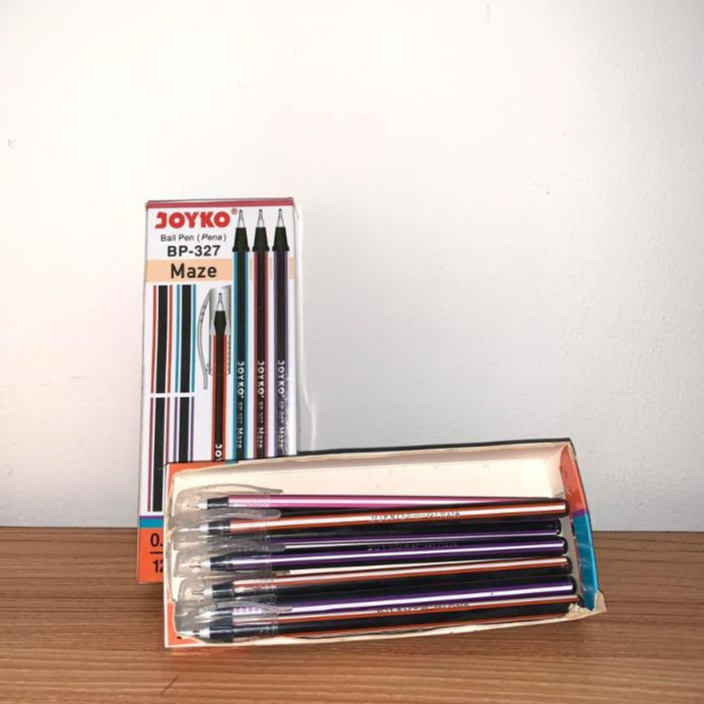 Joyko BP-327 Maze 0.7mm Pen // Joyko Ball Pen Black Maze BP-327