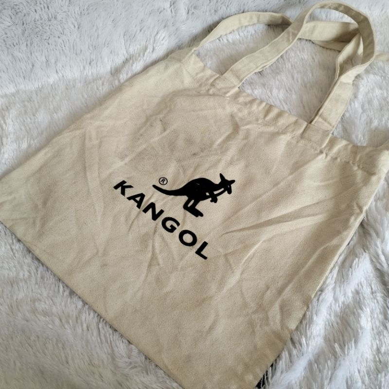 Original Preloved Canvas Kangol Sling Tote