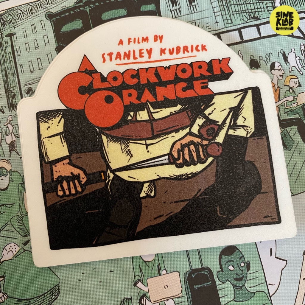 Sineklab - CLOCKWORK ORANGE Sticker - Film / Movie / Cinema / Series / Laptop Sticker Edition