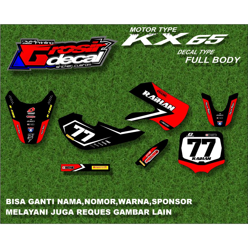 สติ๊กเกอร์ Decal Sticker KX 65 Full body Free Request