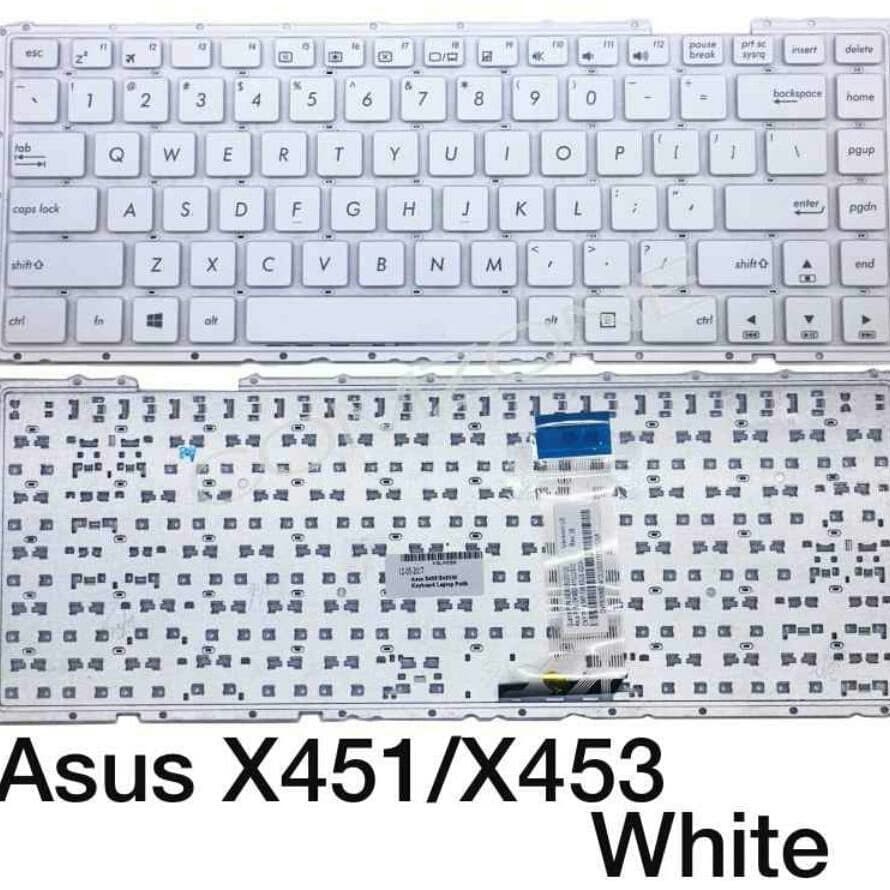 Asus A456 A456U A456UR K456 K456U K456UR R456 แป้นพิมพ์แล็ปท็อปสีขาว