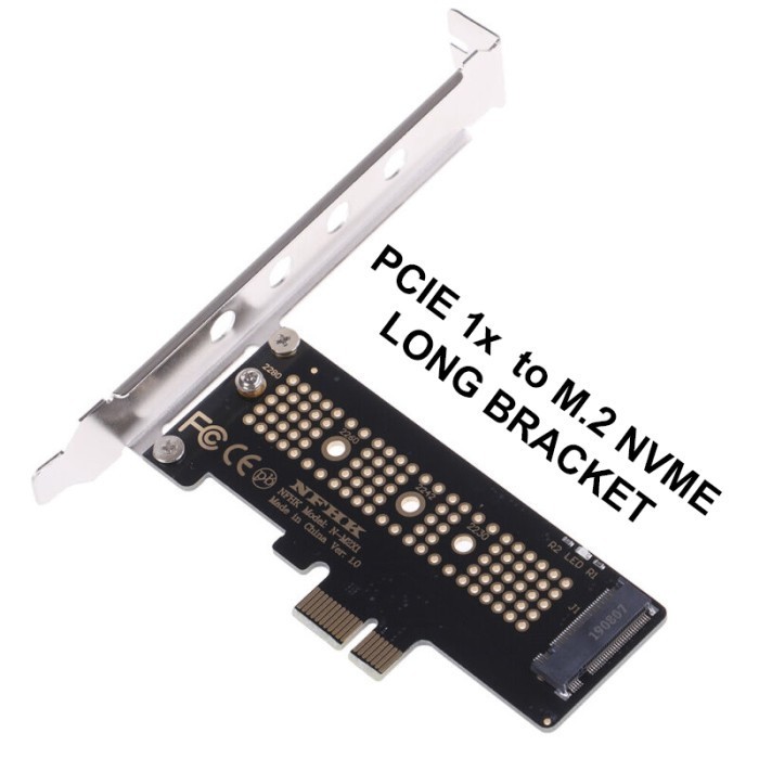 อะแดปเตอร์ M.2 NVME เป็น pcie x1 ขายึดยาว ssd converter HUB PCI-E