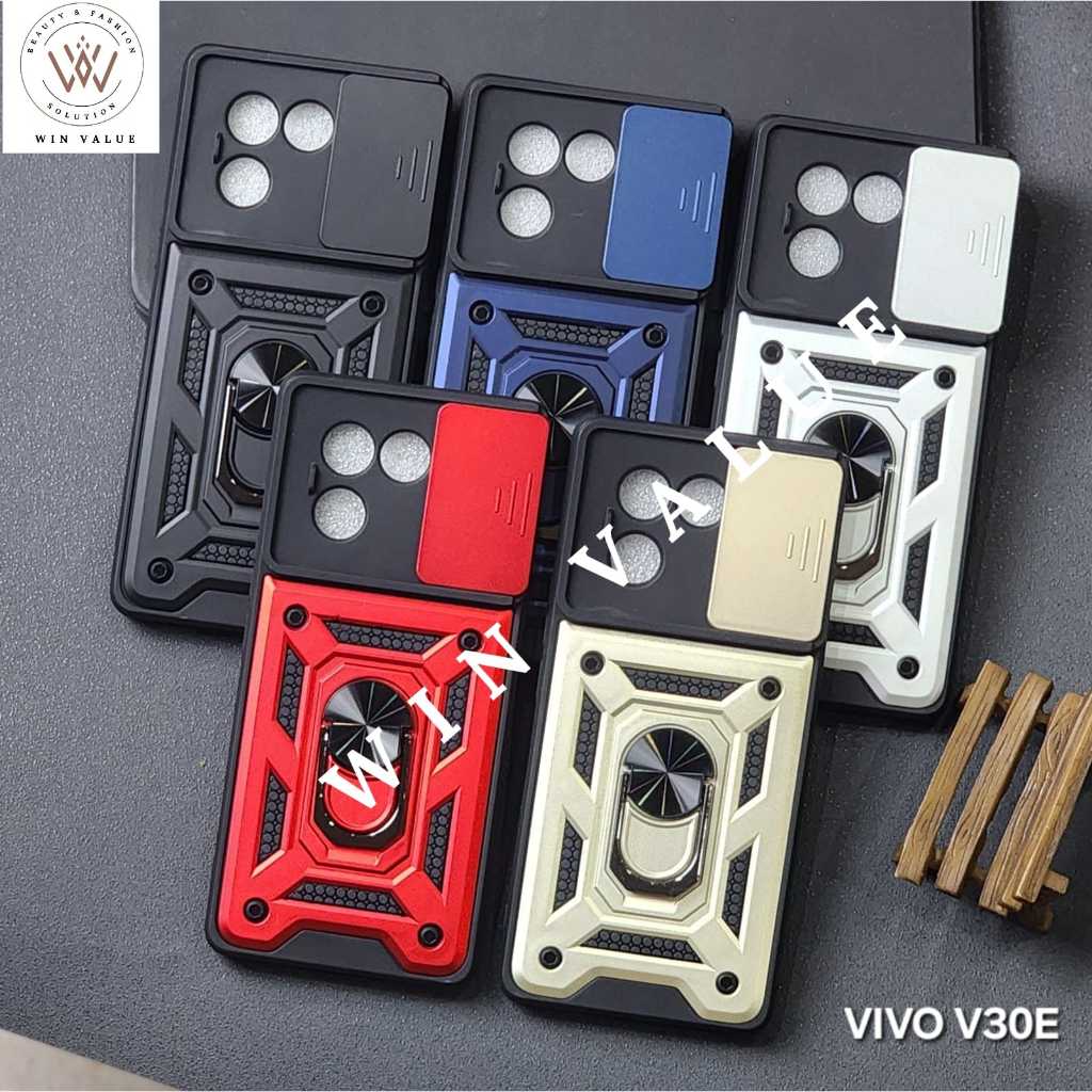 Vivo V30E 5G Case SoftCase สไลด์เกราะ + เคสป้องกันกล้อง Vivo V30E 5G