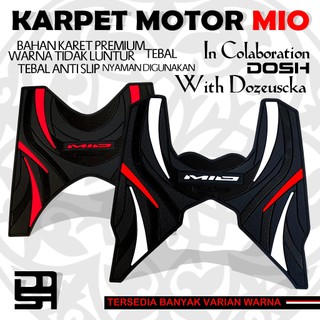 Dozeuscka Karpet Motor Mio Bahan Karet Premium Tebal Anti Slip Tidak Luntur Nyaman Digunakan