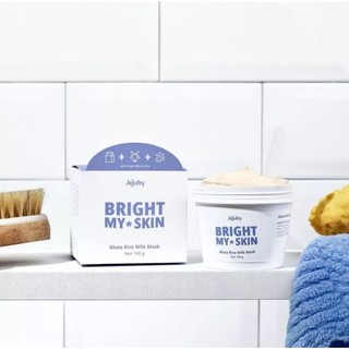 Jejuby Bright My Skin Gluta Rice Milk Mask 100g Masker Muka