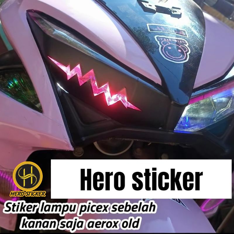 สติ๊กเกอร์ สติ๊กเกอร์ไฟ PIEK/Side The YAMAHA AEROX OLD Right เท่านั้น