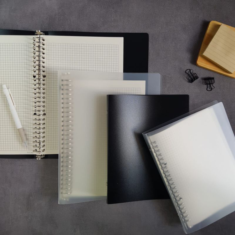 BINDER - ฝาครอบ BINDER A5 & B5 / BINDER A5 & B5 / BINDER A5 TRANSPARENT & BLACK / BINDER B5 TRANSPAR