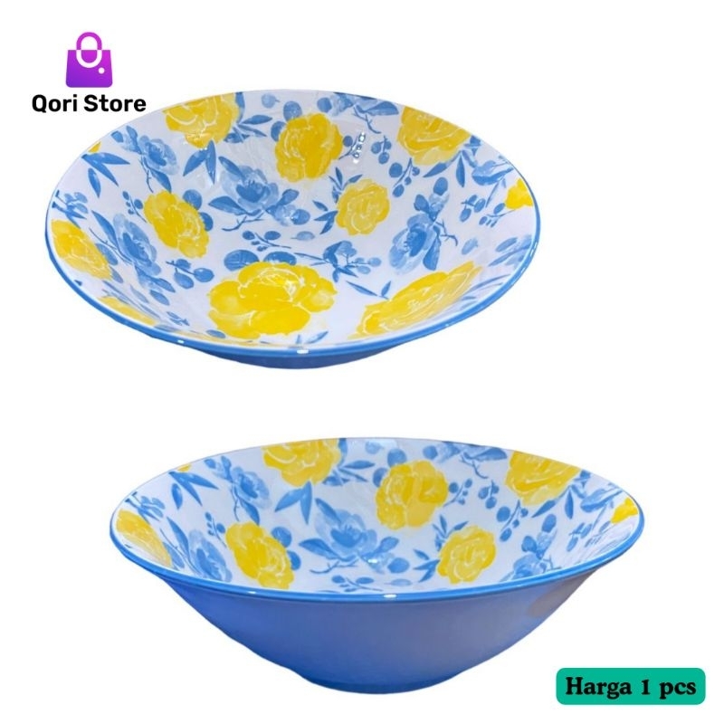 Qori Store - Floral Mercato Bowl / Floral Mercato Bowl / Floral Bowl / Bangkok Motif / Mercato Motif