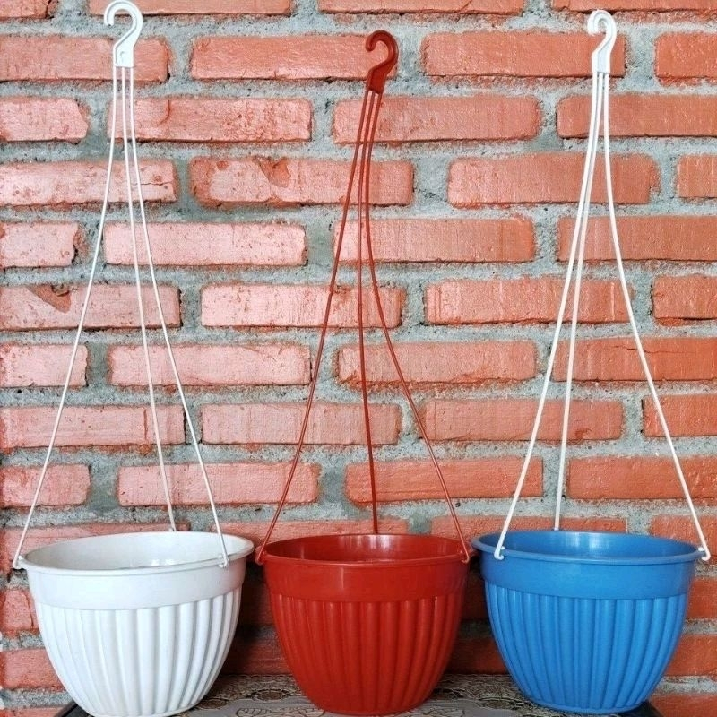 GANTUNGAN Ruplas กระถางแขวน + กระถางแขวนเชือก 20 คล้ายกระถางแขวน pumba อย่างดี 20