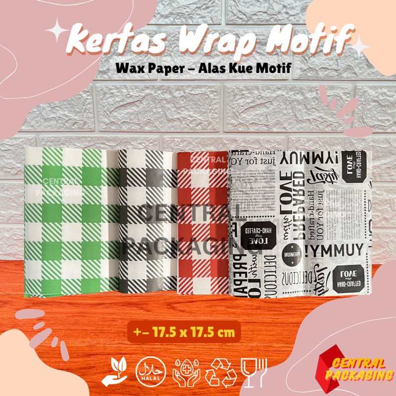 [RETAIL] WAX PAPER PREMIUM MOTIF RICE WRAP PAPER / LAMINATED BENTO BASE PAPER