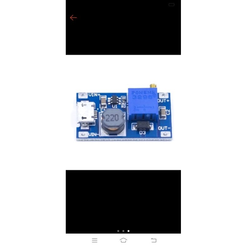 โมดูล Micro USB Step Up Module Step Up MT3608 MT 3608 Boost Converter บูสเตอร์แรงดันไฟฟ้า