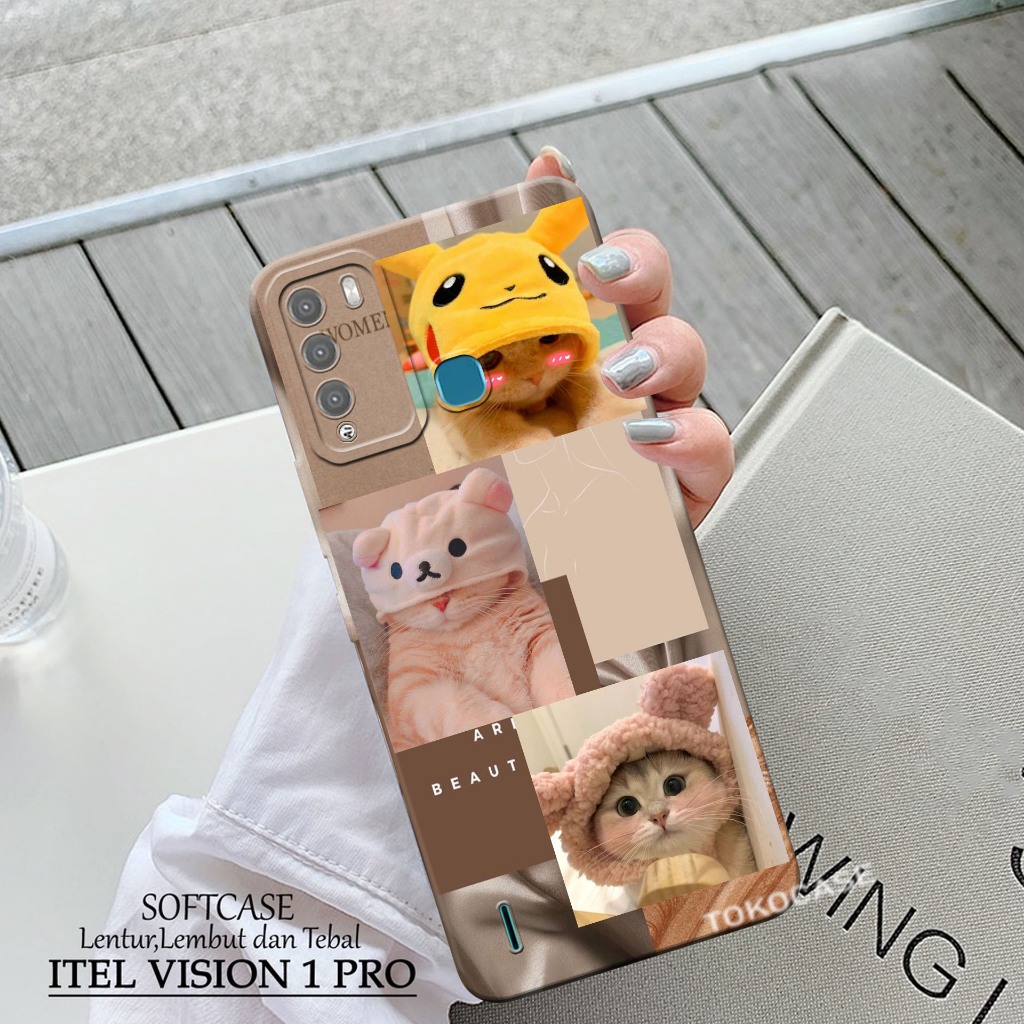 เคส HP ล่าสุด Itel Vision 1 Pro - เคสแฟชั่น KUCING - กล้อง Softcase Pro - เคสโทรศัพท์ Itel Vision 1 