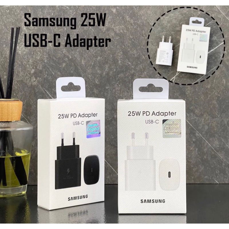 Samsong TYPE C TYPE C อะแดปเตอร์ชาร์จหัว Galaxy M23 M33 M53 A33 A53 A73 5G 25W 45W