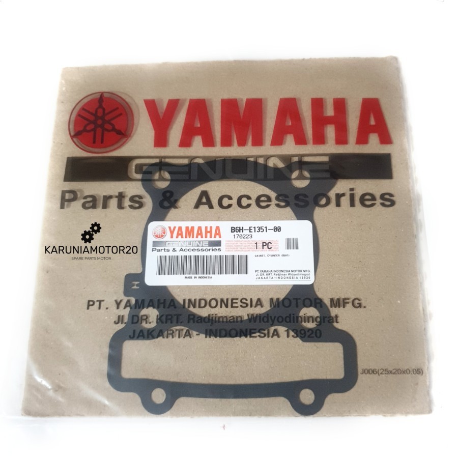 ใหม่ Aerox 155/New Nmax Original YGP B6H-E1351-00 ปะเก็นบล็อกลูกสูบ