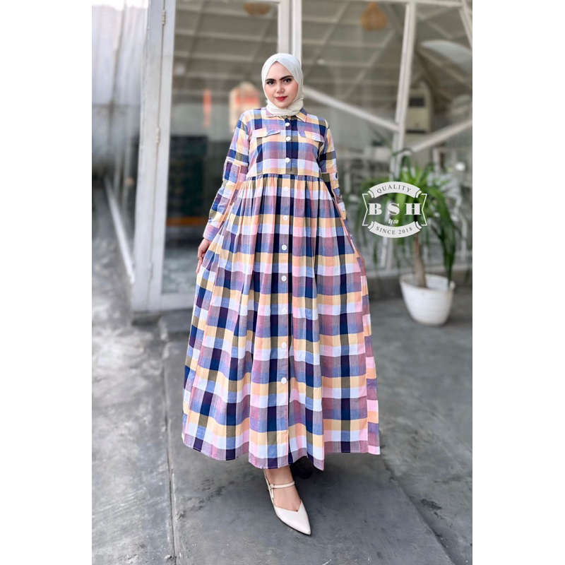 Katun Burberry COTTON GAMiS ZAINAB Dress by BsHop