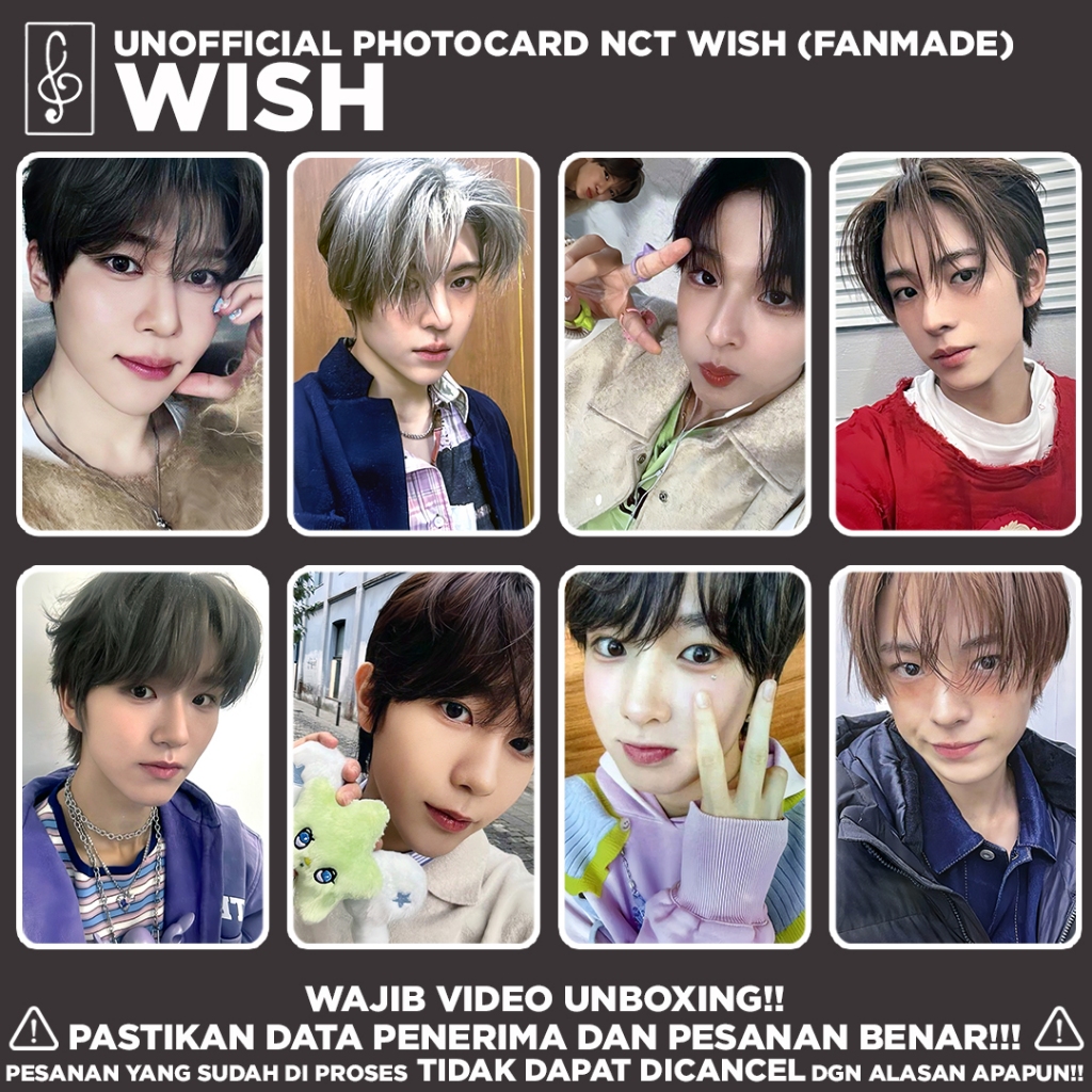 [NCT WISH] WISH PHOTOCARD UNOFFICIAL