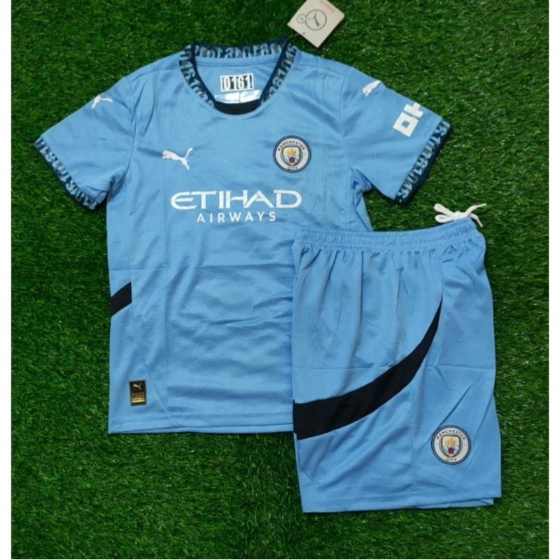 (KIDS) เสื้อ BOLA CITY HOME NEW 2024 2025 GRADE ORI IMPORT - BAJU BOLA ANAK CITY