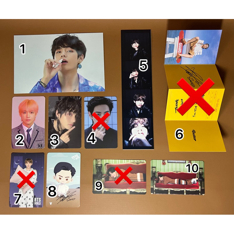 Photocard Official V BTS | PC OFC V BTS | บัตรไปรษณีย์คิม TAEHYUNG