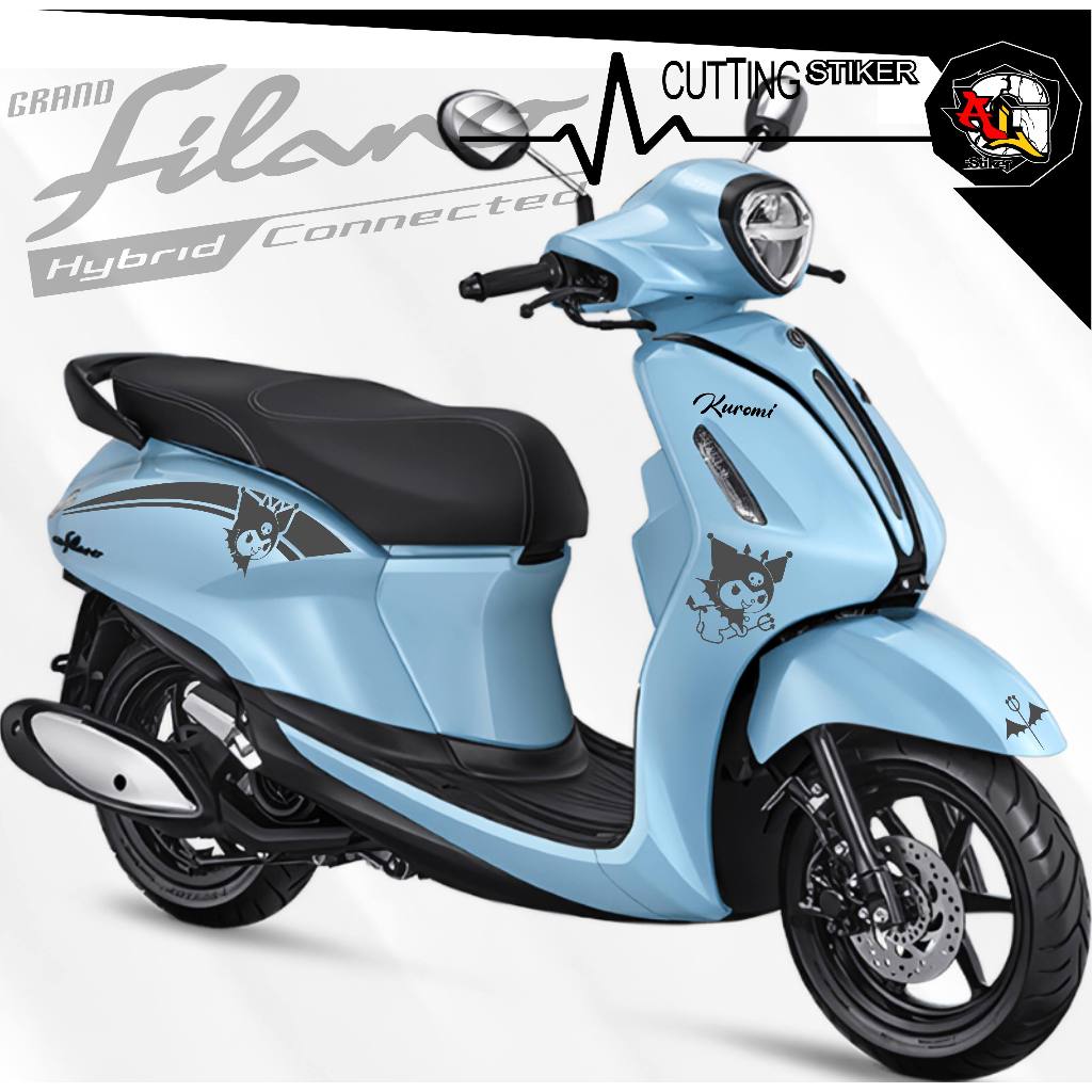 สติ๊กเกอร์ตัดคุโรมิ/sc.597/stiker GRAND FILANO/STRIPPING GRAND FILANO/MOTORCYCLE/CARTOON STICKER