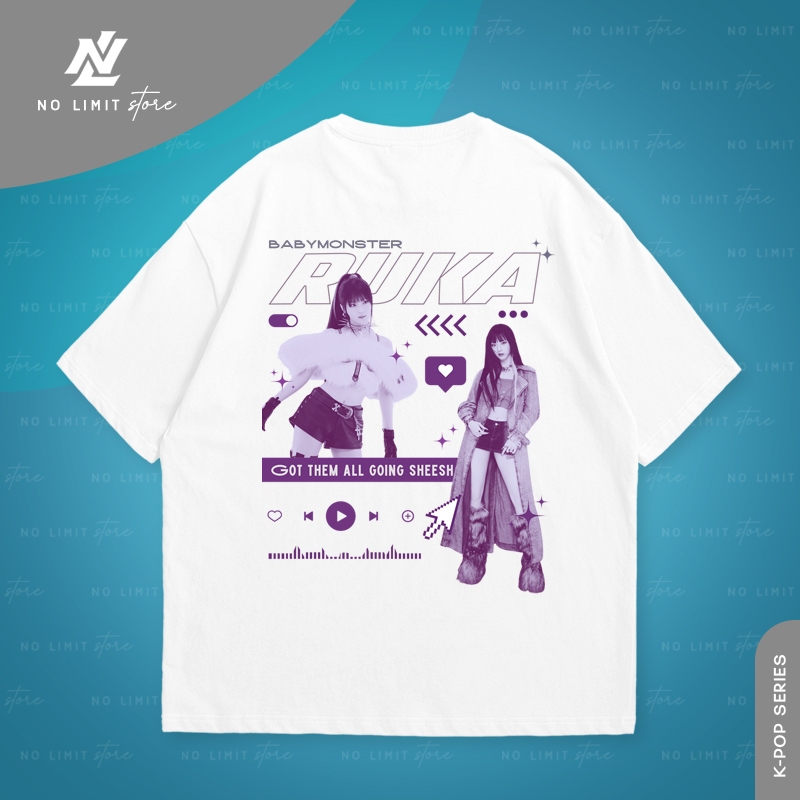 เสื้อยืด KPOP Series Babymon Baemon RUKA Sheesh - 24NL701 NLS