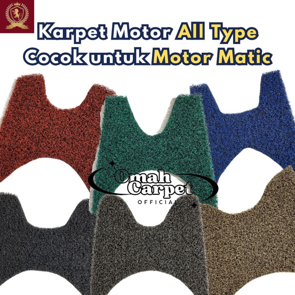 PVC MOTORCYCLE NOODLE CARPET / MOTORCYCLE FOOT MAT MIO GEAR & MIO J / คุณภาพสูง PVC CARPET 18 MM THI