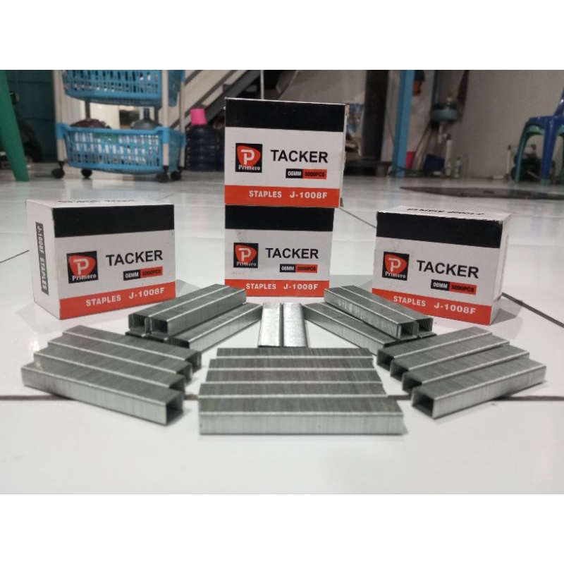 เติมลวดเย็บกระดาษ J-1008F 08MM 5000 ชิ้น || ยี่ห้อ PRIMERO 1กล่อง/5000ชิ้น