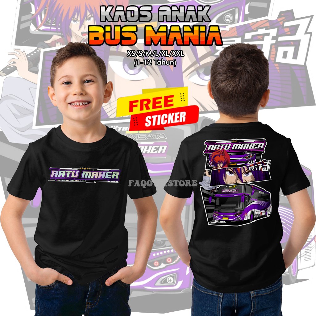 เสื้อยืดสําหรับเด็ก bus mania Tiedye หวี 30s-bus เสื้อยืดสําหรับเด็ก-kids bus เสื้อยืดสําหรับเด็ก pa