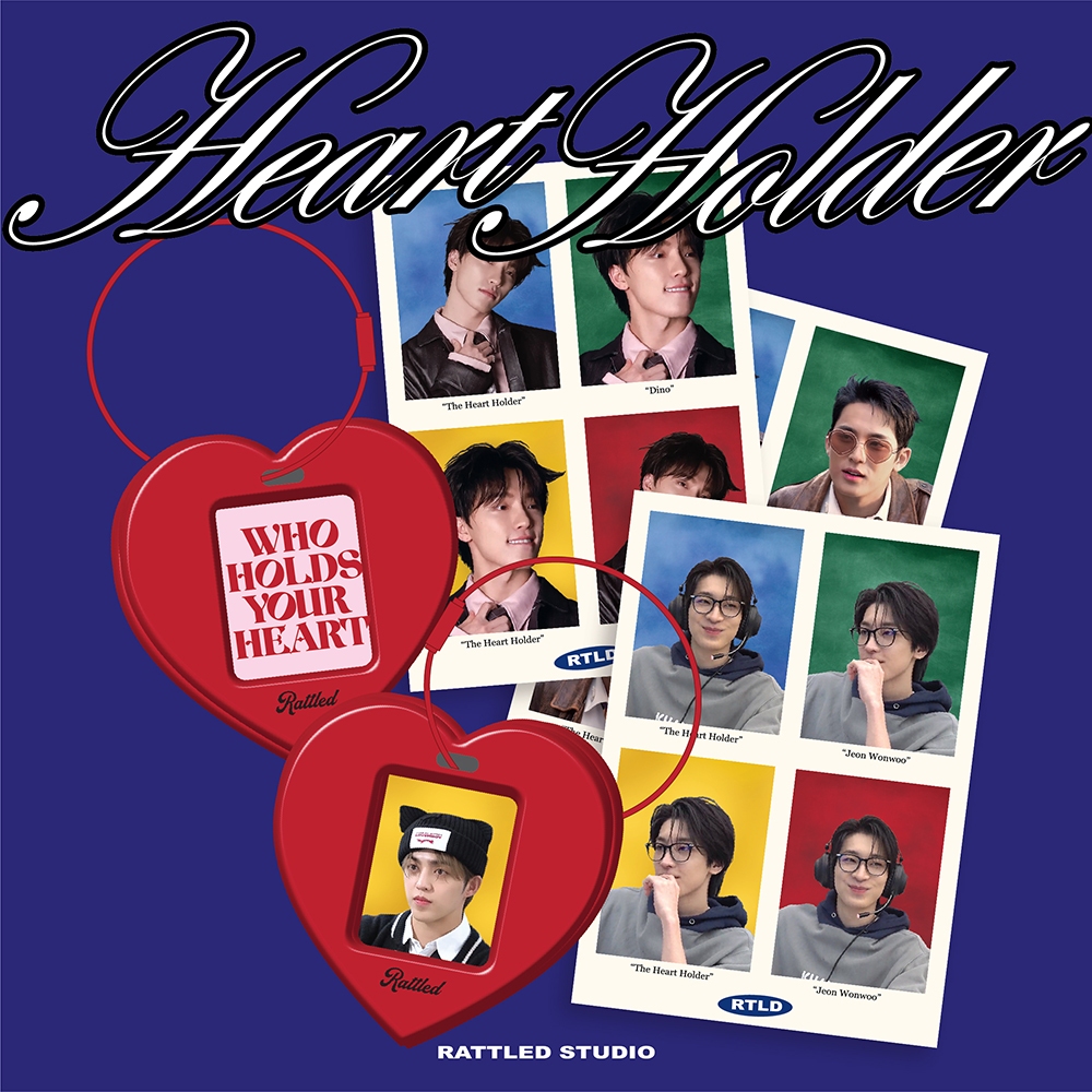 HEART HOLDER โดย Rattled Studio [ที่ใส่รูปถ่าย ID และพิมพ์ภาพถ่าย ID] PC ID Holder
