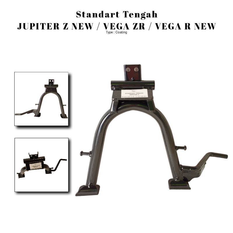 FIX CENTER STANDARD YAMAHA JUPITER Z/ VEGA ZR,/ VEGA R ใหม่ THICK BLACK GLOSSY คุณภาพสูง