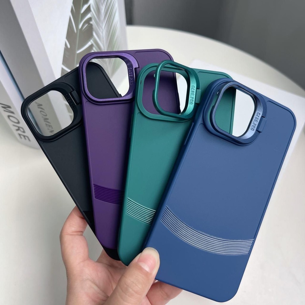 นุ่มTPUแหวนซิลิโคนยืนสีฝาครอบป้องกันเคสโทรศัพท์สําหรับIphone 15 Ip15 Plus Ip 15 Pro Ip 15 Pro Max Ip