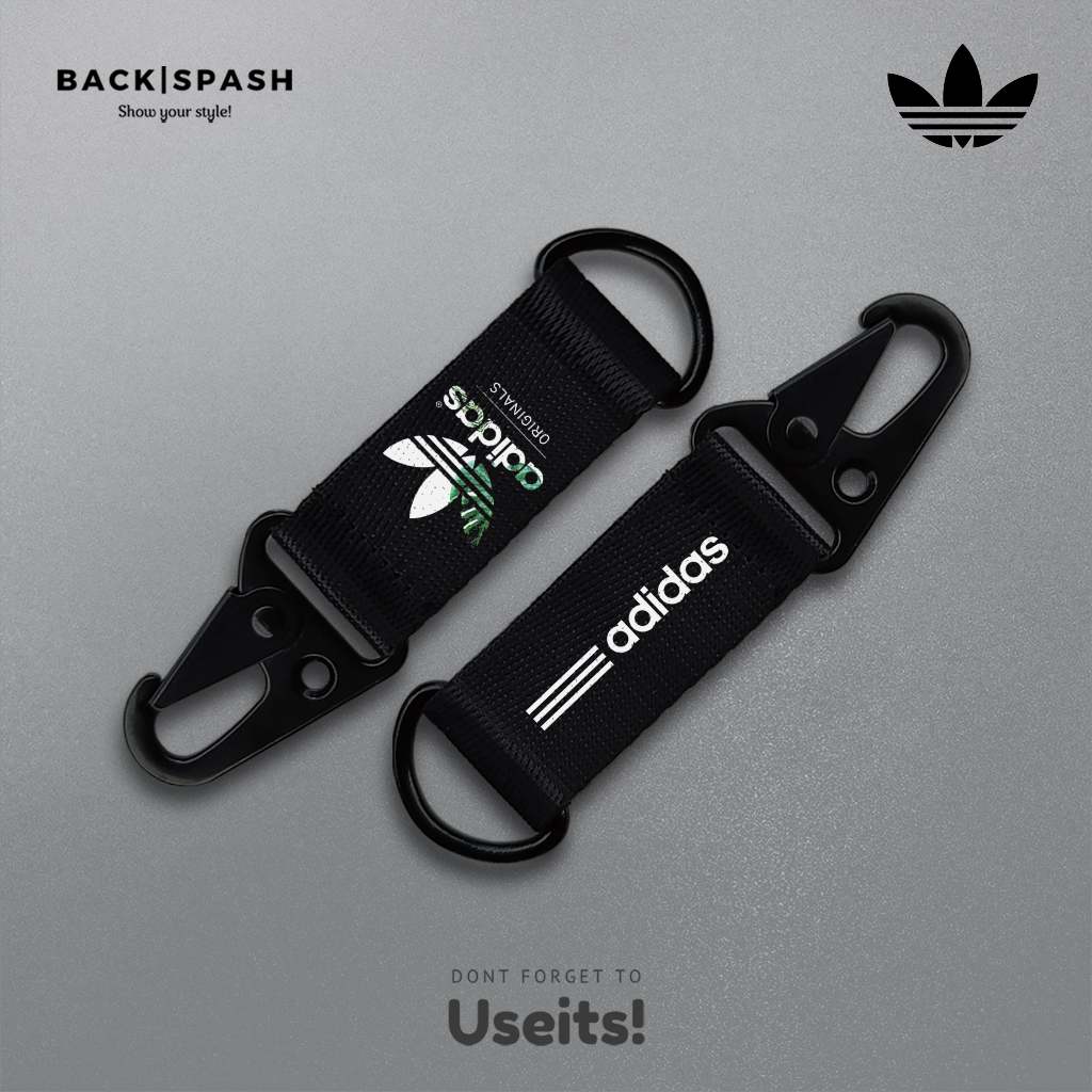 ADIDAS พวงกุญแจสตรีทแวร์ Snap ตะขอ สําหรับผู้ชาย/ผู้หญิง น่ารัก