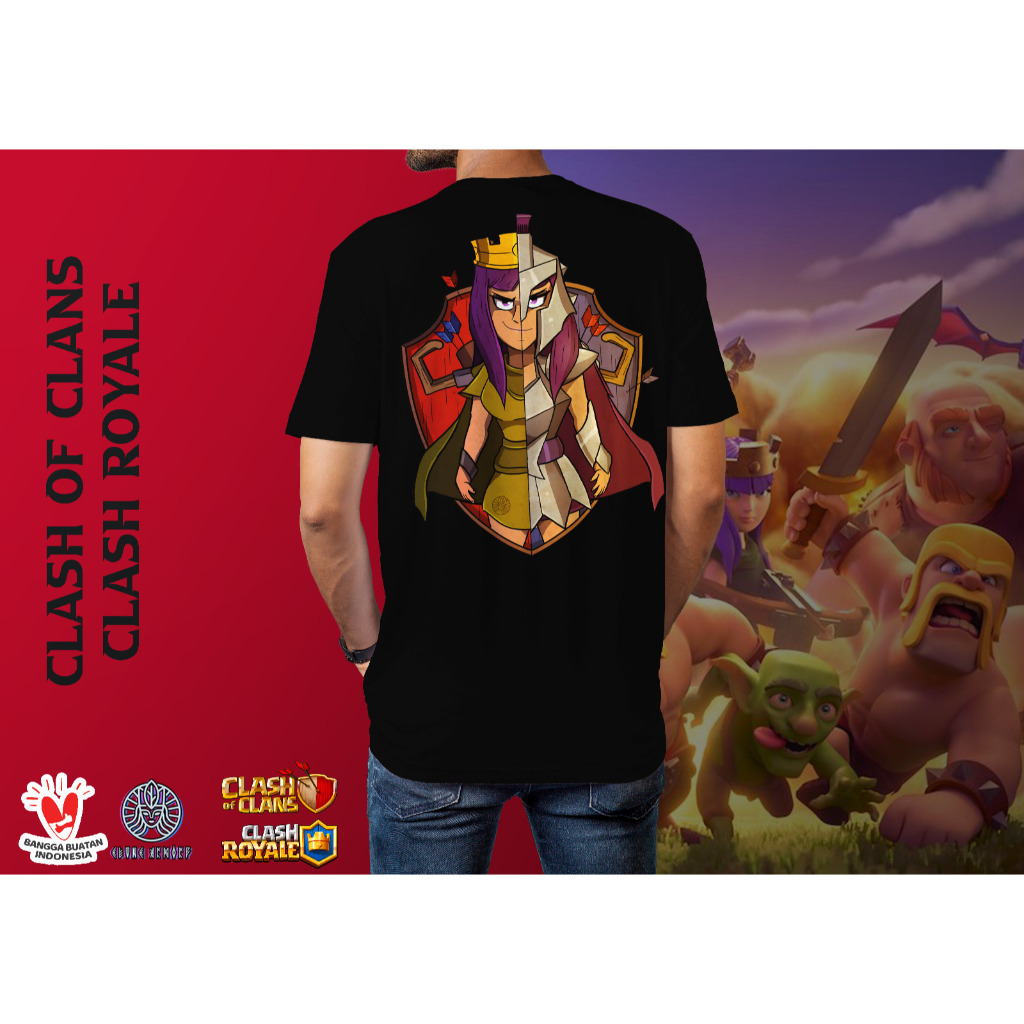 เสื้อยืด Clans Clash Royale Archer King Gladiator