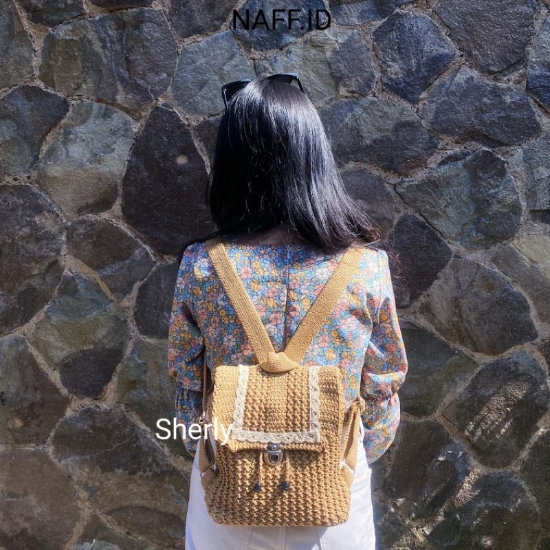 "Sherly" Mini Knited Mini Backpack - NAFF.ID