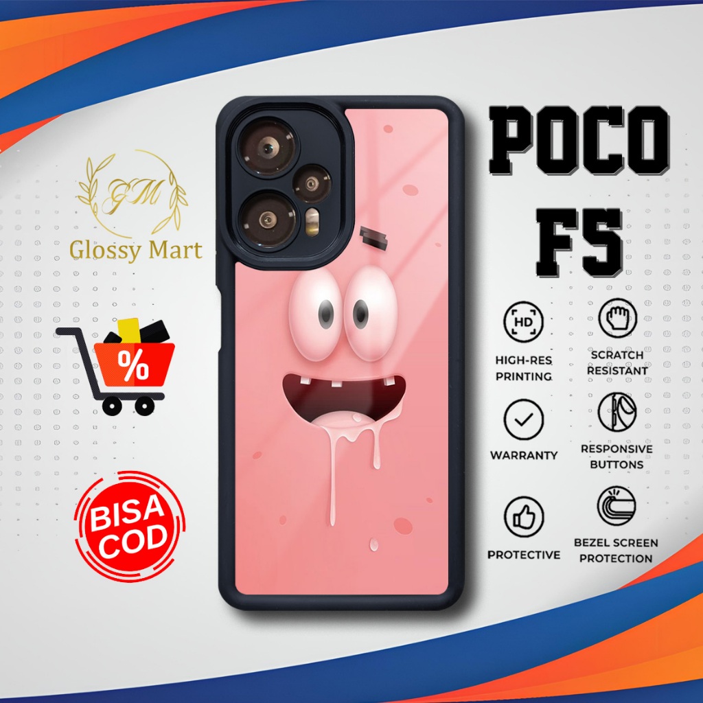 เคส P0C0 F5 ล่าสุด - P0C0 F5 - Emoji Face Motif - เคส Premium Glossy Softcase Hardcase Material - P0