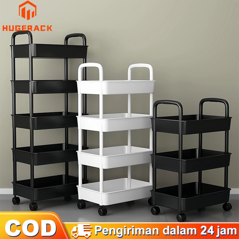 WAREHOUSE CLEARANCE TROLLEY RACK 5-TIER RACK ล้ออเนกประสงค์ RACK SALON RACK BATHROOM RACK KITCHEN RA