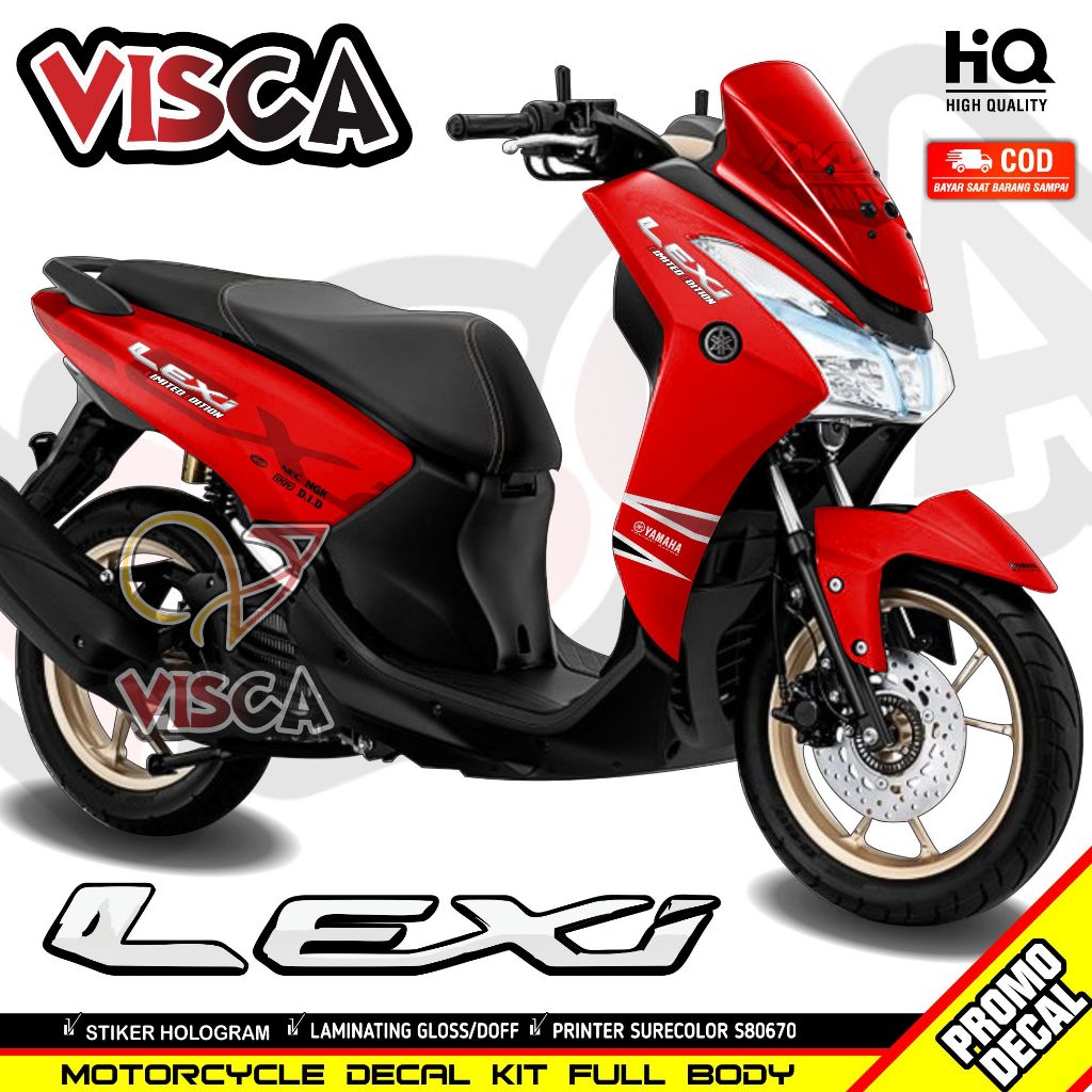 Lexi 125 Full Body Decal / Lexi 125 Variation Striping / Lexi 125 Fullbody Decal สติกเกอร์การออกแบบธ