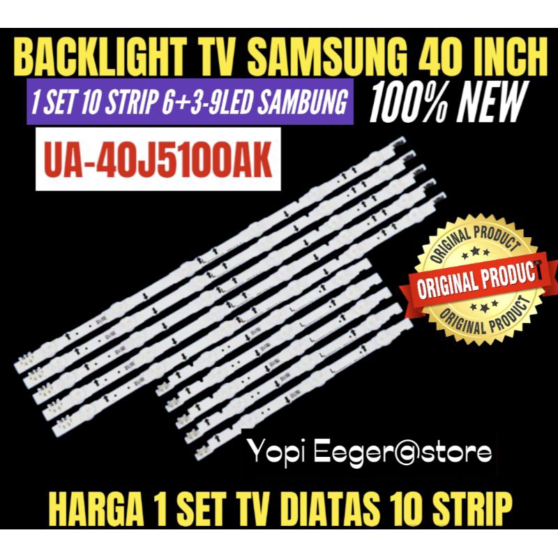 SAMSUNG 40 นิ้ว LED TV BACKLIGHT 40J5100AK 6+3 เชื่อมต่อ 9LED 3VOL