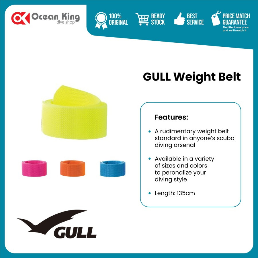GULL Weight Belt / Weight belt มาตรฐานในใคร arsenal ดําน้ําลึก