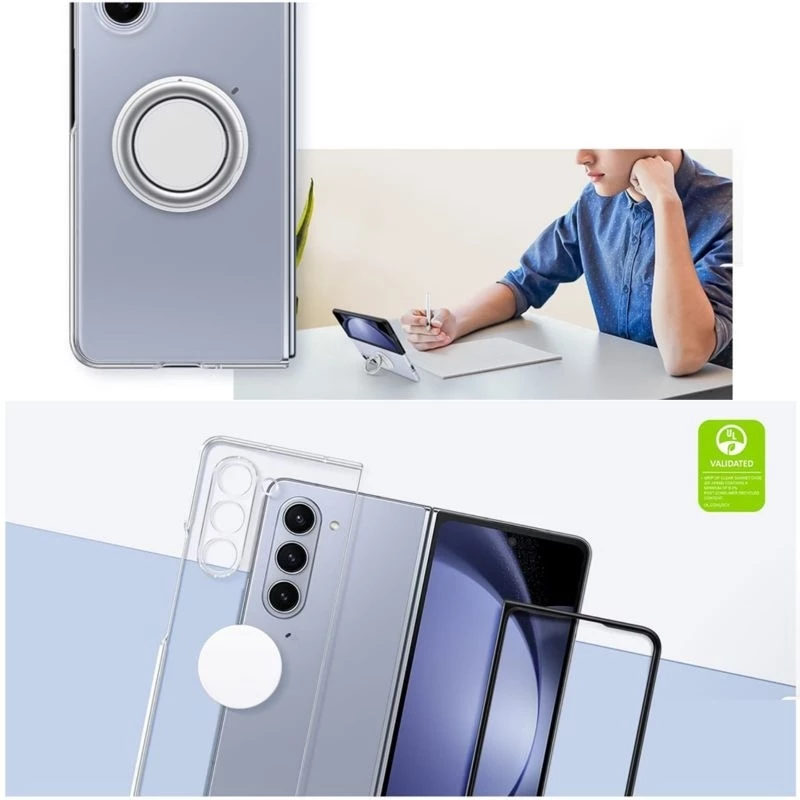 เคส Samsung Galaxy Z Fold5 Standing Clear Case thumbnail 4