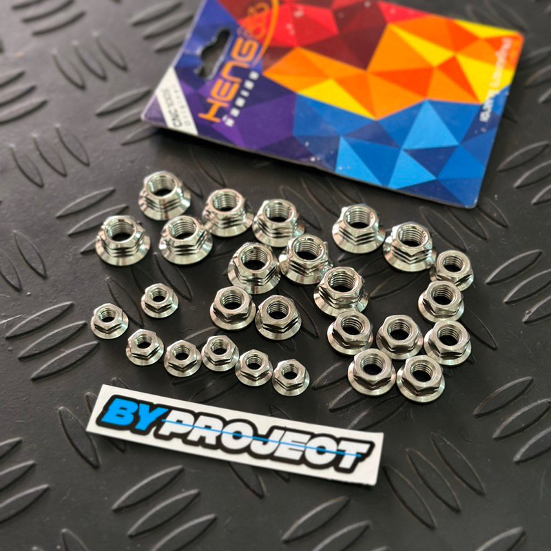 น๊อตสแตนเลสกลวง Heng Thailand ดั้งเดิม