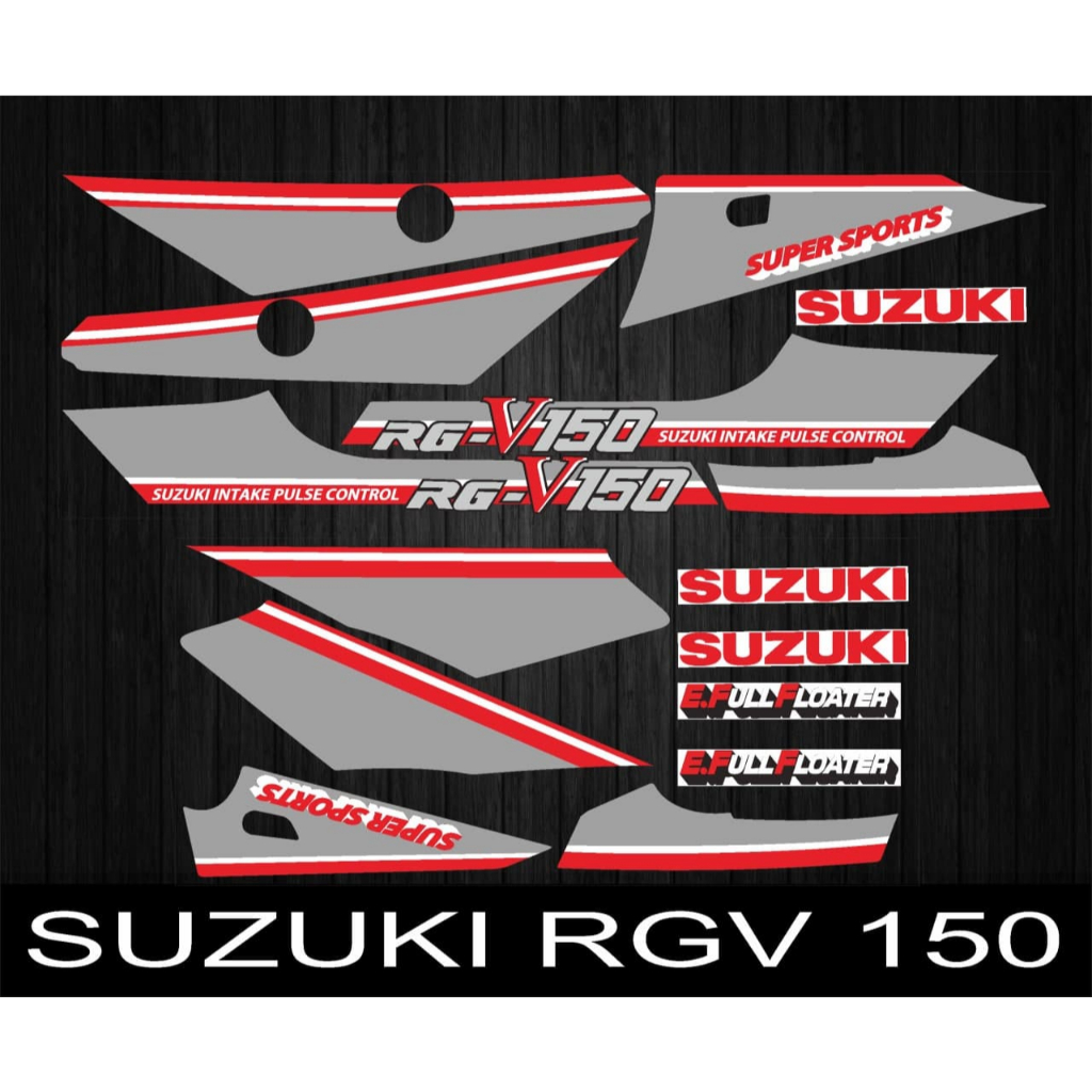 SUZUKI RG-V 150 STANDARD STRIPING สติ๊กเกอร์รายชื่อมอเตอร์ไซค์