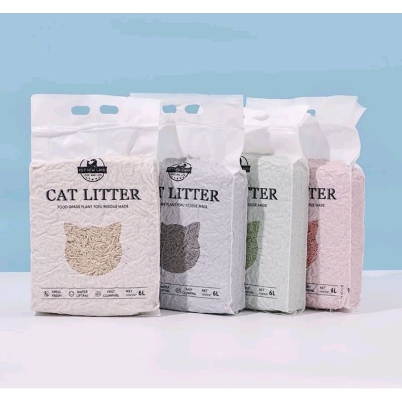 CAT PUP SAND CLUMBAR TOFU SOYA 6 LITERS TOOUFU SOYA CAT Litter SAND