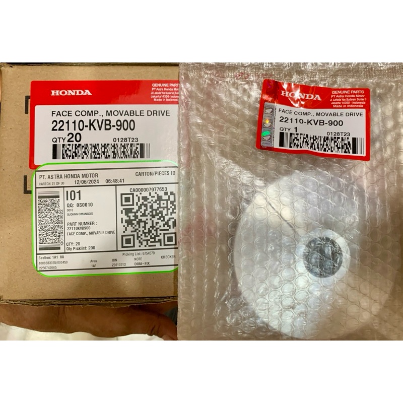 ไดรฟ์เคลื่อนย้ายได้ Face Comp (ตัวเรือนลูกกลิ้ง) – คาร์บูเรเตอร์ Vario, Original Honda AHM, 22110-KV