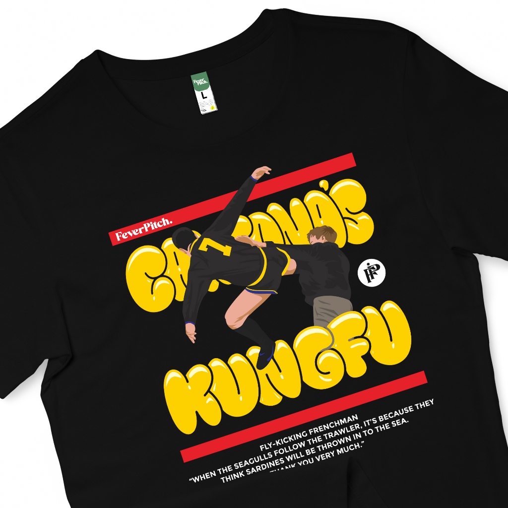 [FeverPitch] เสื้อยืด Manchester United Cantona Kung fu Kick