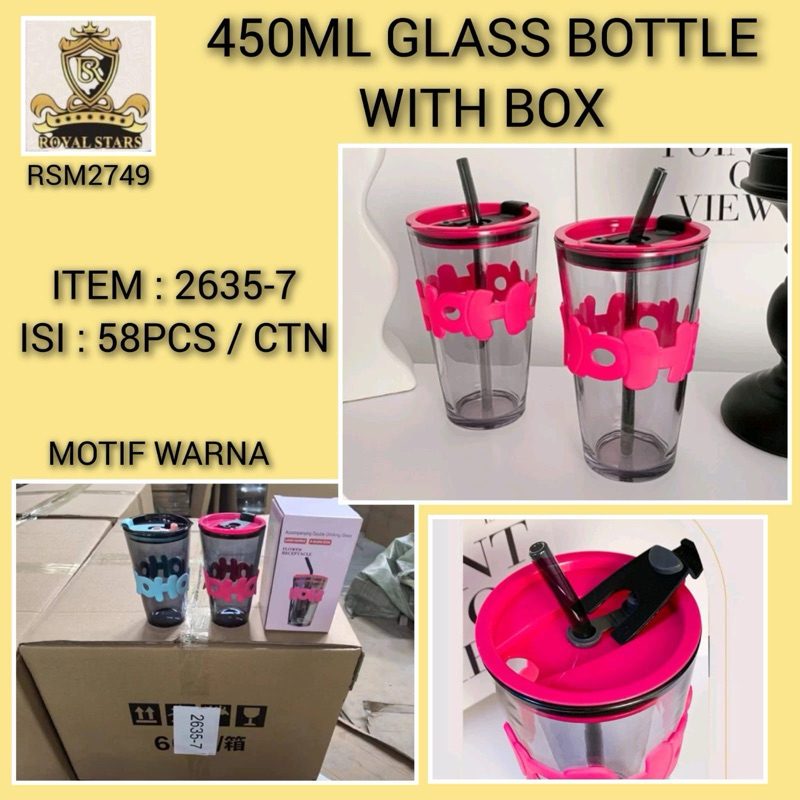 แก้วน้ําแก้ว + แก้วทรงกลม / แก้วแก้ว SUCTION GLASS HO 450 ML THICK QUALITY