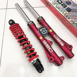 shock depan belakang DBS 8891+8906 komplit Mio beat Scoopy Vario 125 Vario 150 Vario 110 Mio Mioj MioM3 Mio soul GT Mio soul 115 Fino lama Genio shockbreaker depan belakang komplit tinggal pasang harga grosir termurah promo shockbreaker