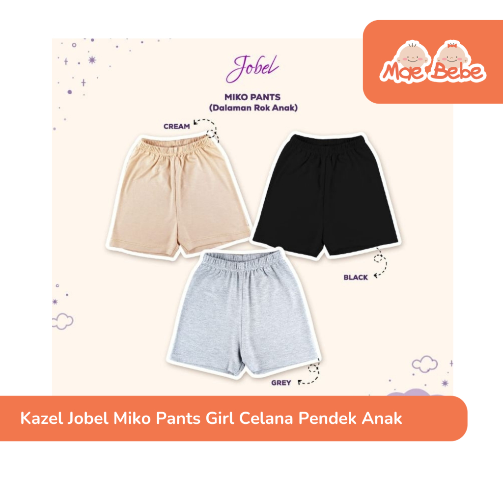 Kazel Jobel Miko Pants กางเกงขาสั้นเด็กผู้หญิง 3-12 ปี