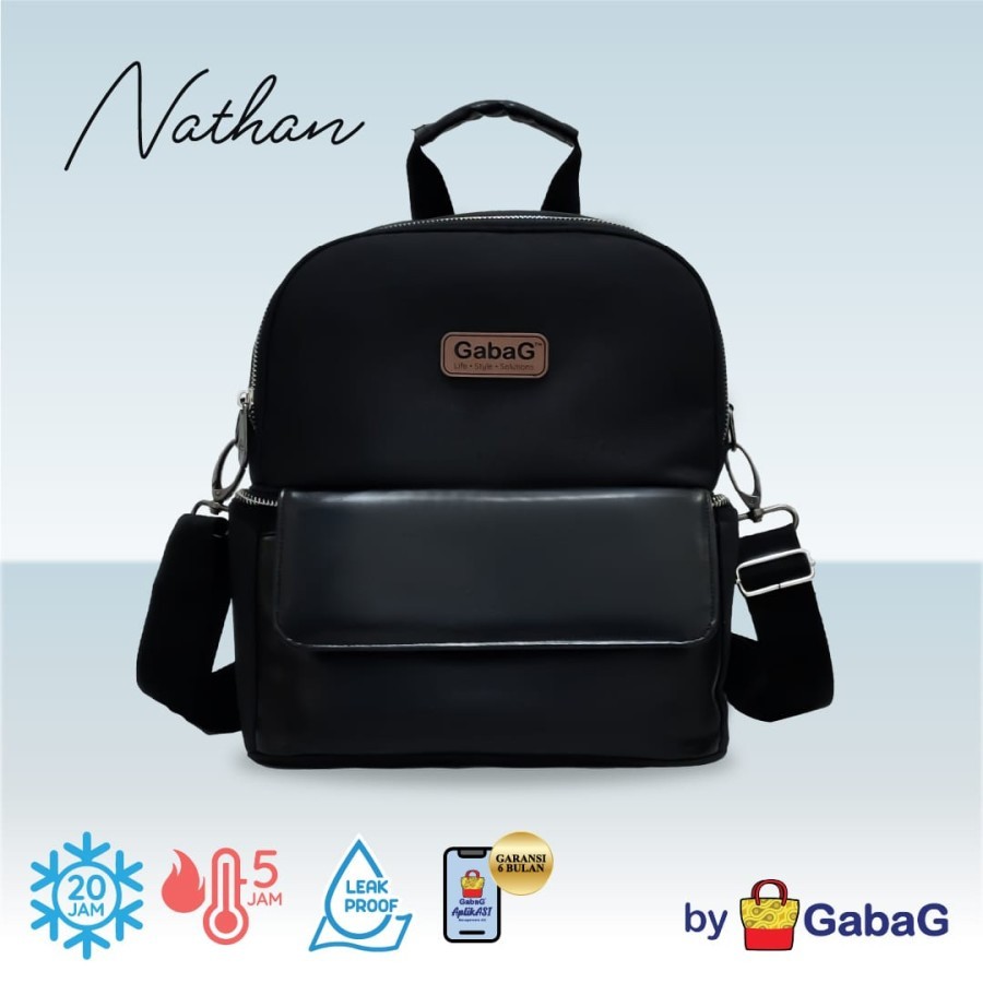 Gabag Nathan - กระเป๋าเก็บความเย็น Nathan double sling free ไอซ์เจล