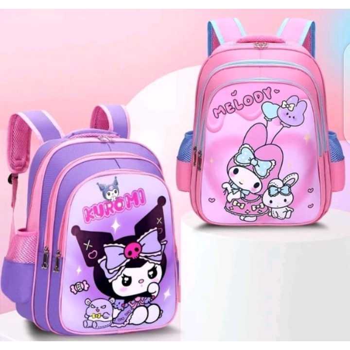 BBS Backpack Sanrio Back to School Cinnamoroll Kuromi My Melody Pompompurin Kitty /Adult Childrens B