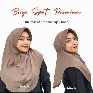 HIJAB BERGO SPORT JERSEY PREMIUM M MENUTUP DADA